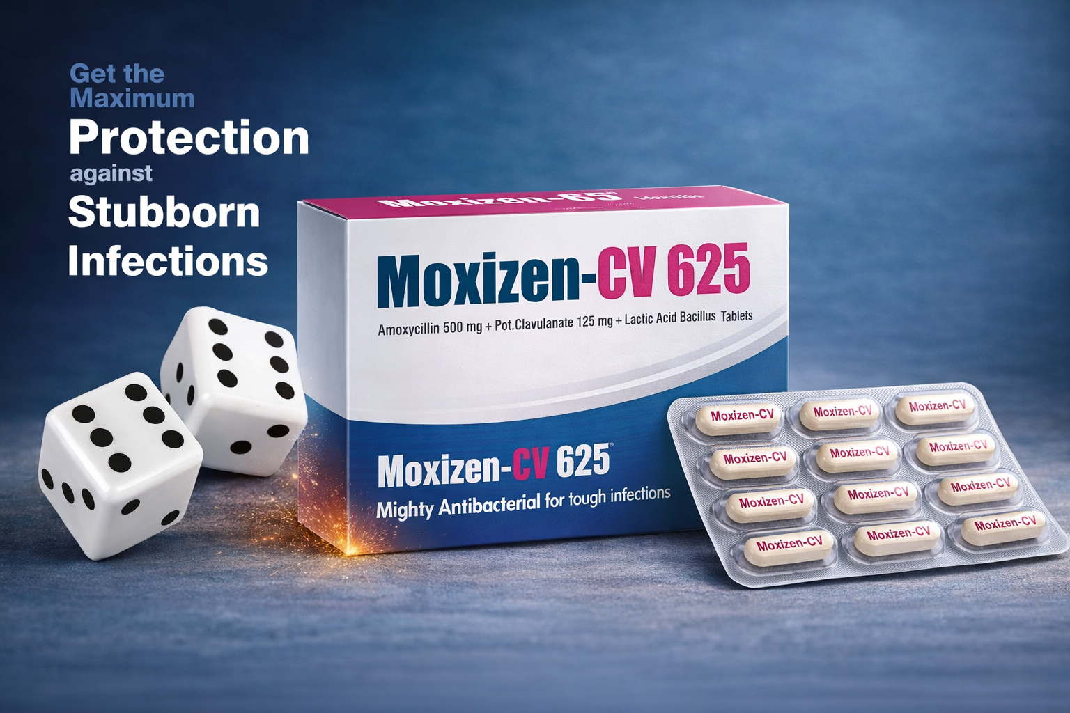 Moxizen-CV 625 pharmaceutical medicine by Zenixa Remedies