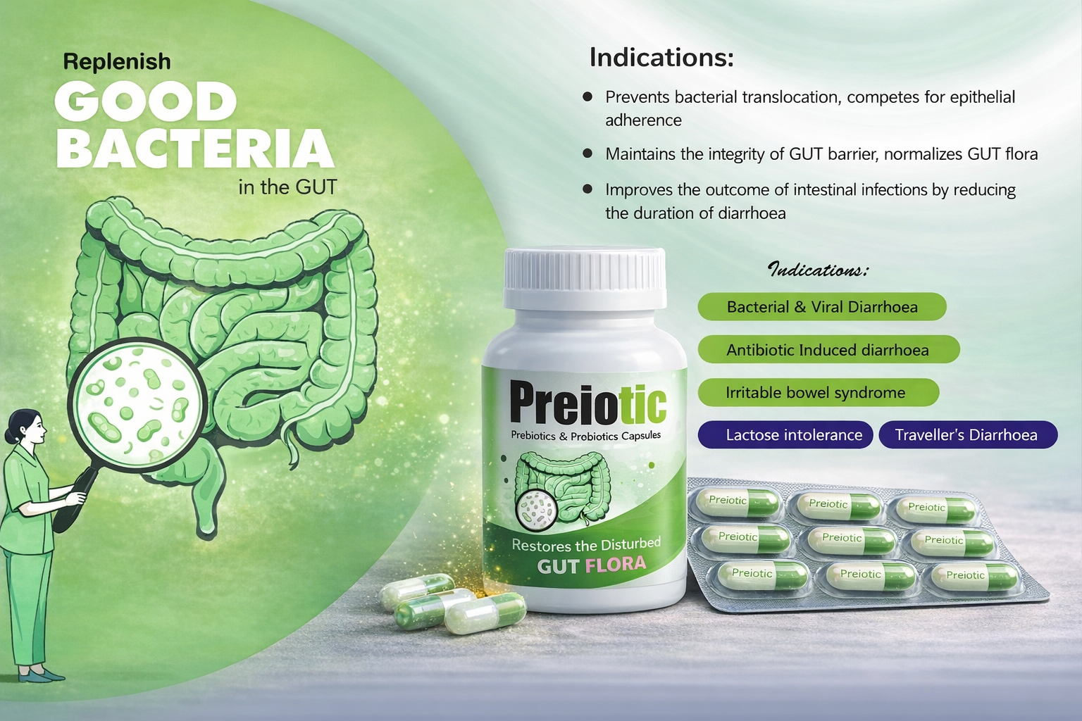 Preiotic pharmaceutical medicine by Zenixa Remedies